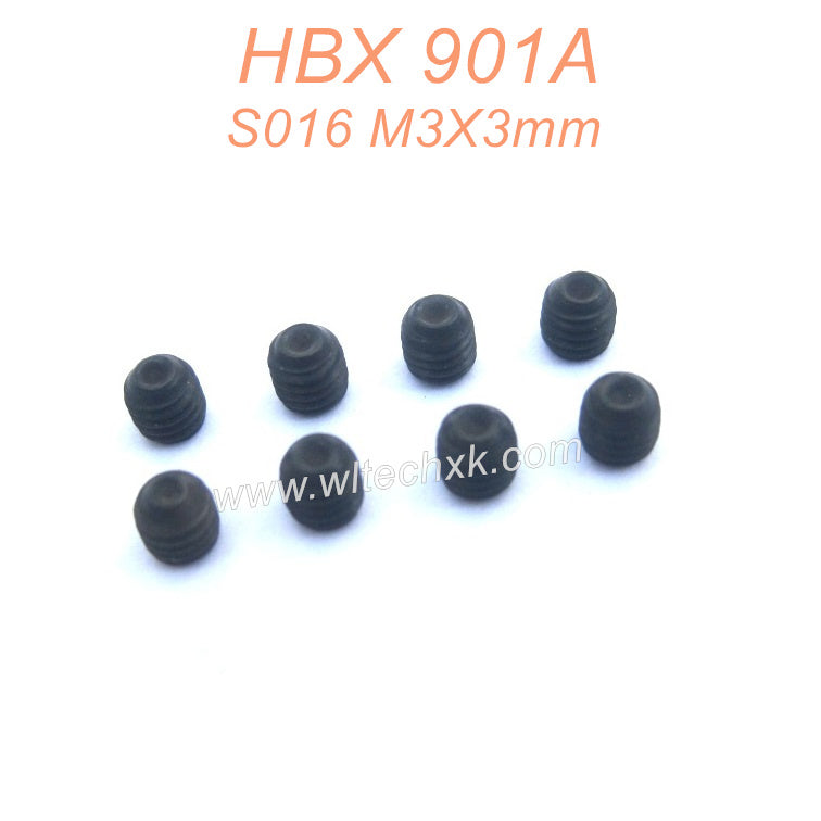 S016 Grub Screw M3X3mm Parts For HBX 901A