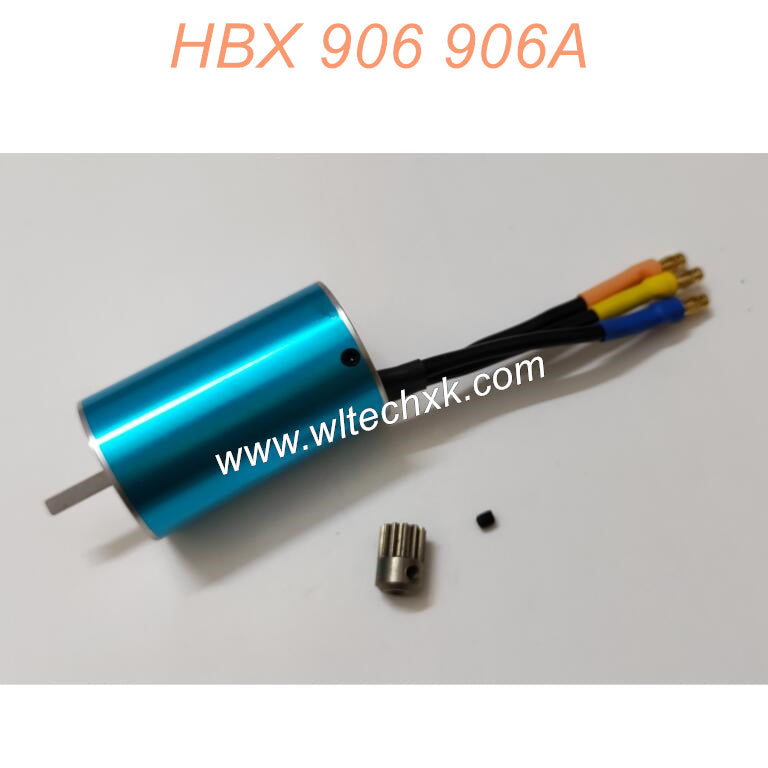 S018 HBX 906A RC Car Parts Brushless Motor 90209+Motor Gear 90212 (This is a brushless version of the motor, which can only be used in a brushless version of the car)