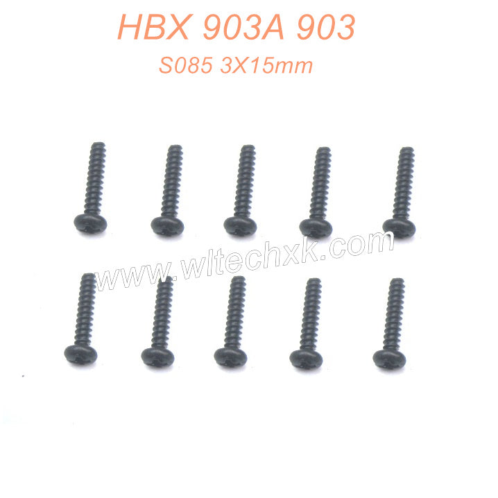 S085 Round Head Self Tapping 3X15mm Parts For HAIBOXING 903 903A