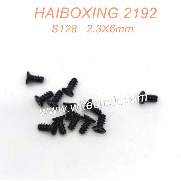 S128 Countersunk Tapping Screws KBHO 2.3X6mm Parts For HAIBOXING 2192 RC Car