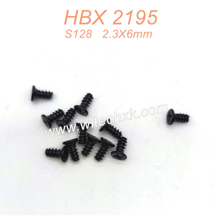 S128 Countersunk Tapping Screws KBHO 2.3X6mm Parts For HBX 2195 RC Car RC Car