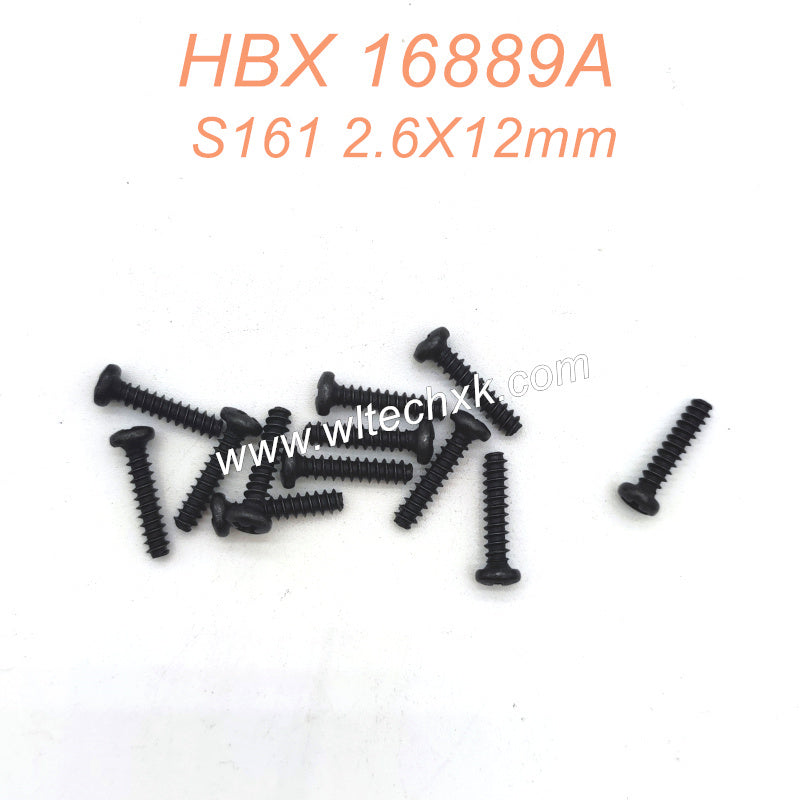 S161-HAIBOXING16889 16889A Parts 2.6X12mm Pan Head Self Tapping Screws