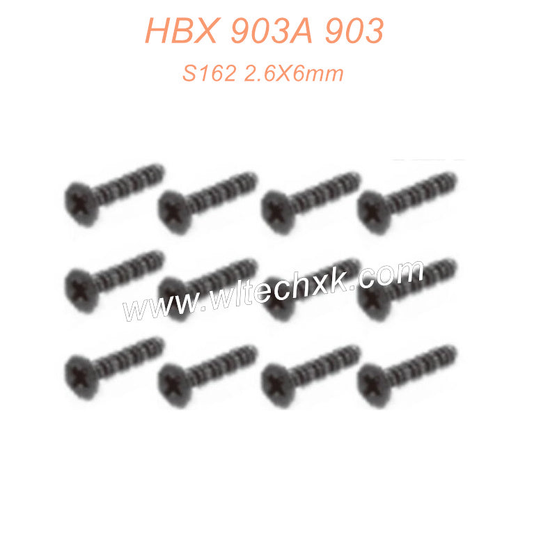 S162 Screws 2.6X6mm Parts For HAIBOXING 903 903A
