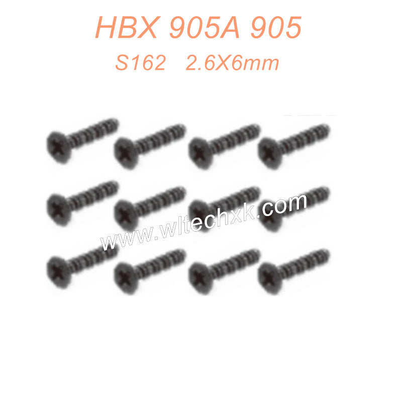 S162 Screws 2.6X6mm Parts For HAIBOXING 905A 905