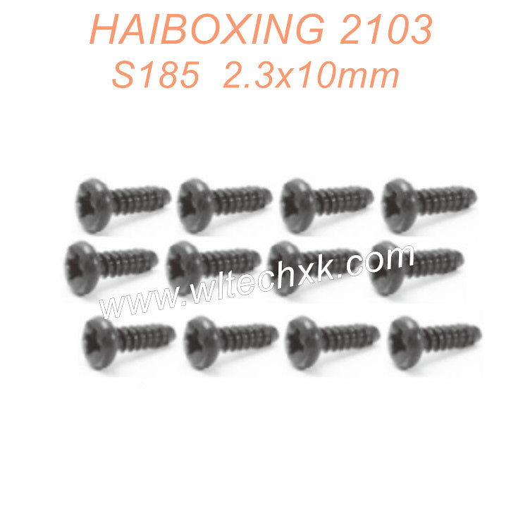 S185 HAIBOXING 2103 Parts Pan Head Self Tapping bbho 2.3x10mm