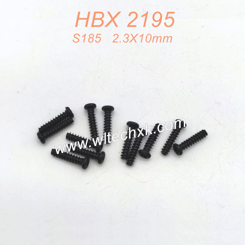 S185 Pan Head Tapping Screws PBHO 2.3X10mm Parts For HBX 2195 RC Car