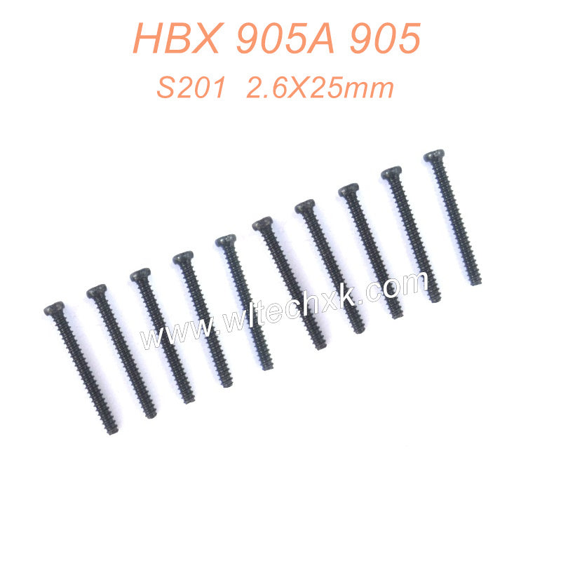 S201 Round Head Self Tapping Screw 2.6X25mm Parts For HAIBOXING 905A 905