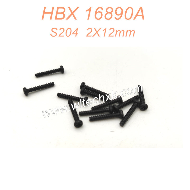 S204-HBX 16890A Parts 2X12mm Pan Head Self Tapping Screws