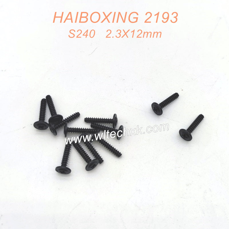 S240 Flange Head Tapping Screws PWTHC 2.3X12mm Parts For HAIBOXING 2193 Drift RC Car-1