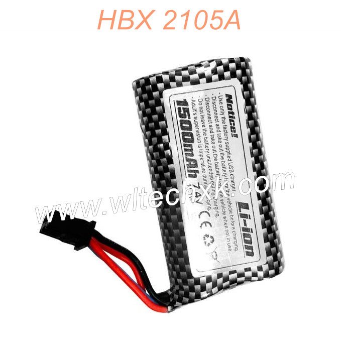 T10013-HAIBOXING 2105A Parts LI-ION 18650 7.4V,1500mAH 4P Plug For Brushed