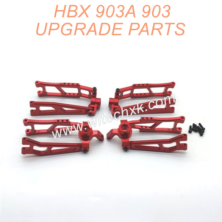 Upgrade Metal Front Rear Swing ArmParts For HAIBOXING 903 903A Red