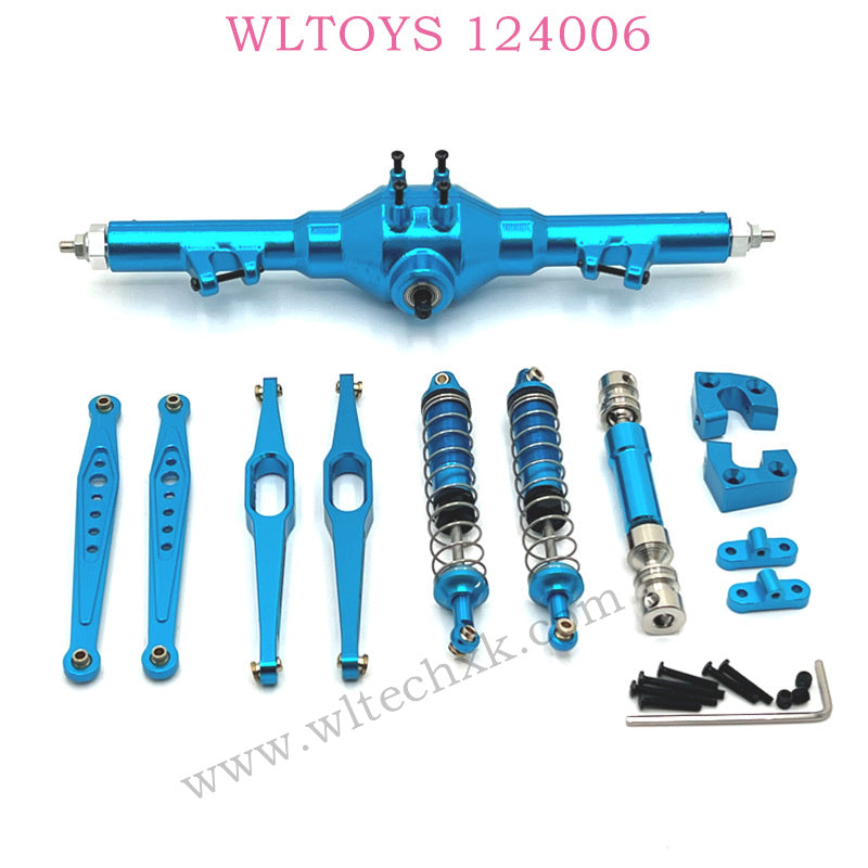 WLTOYS 124006 Upgrade parts Metal Rear Axle assembly Shocks