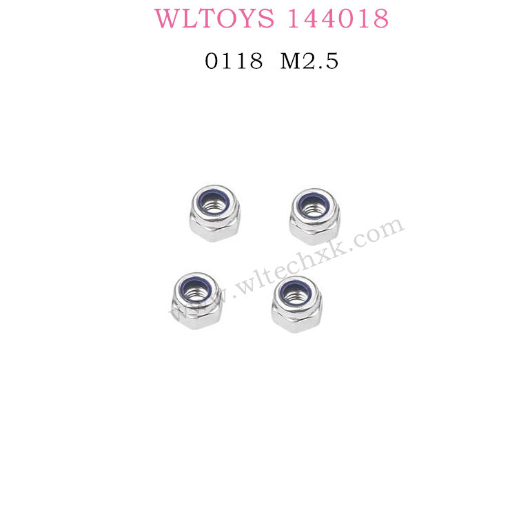 WLTOYS 144018 Parts 0118 Lock Nuts M2.5