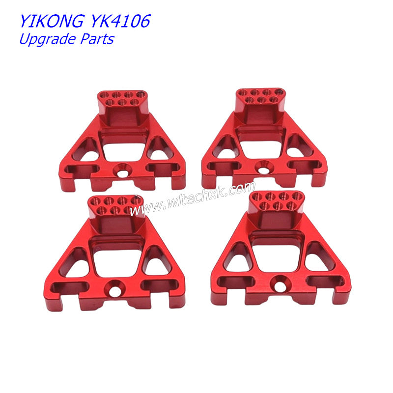 YIKONG YK4106 Upgrade Parts Front and Rear Shock Mounts red