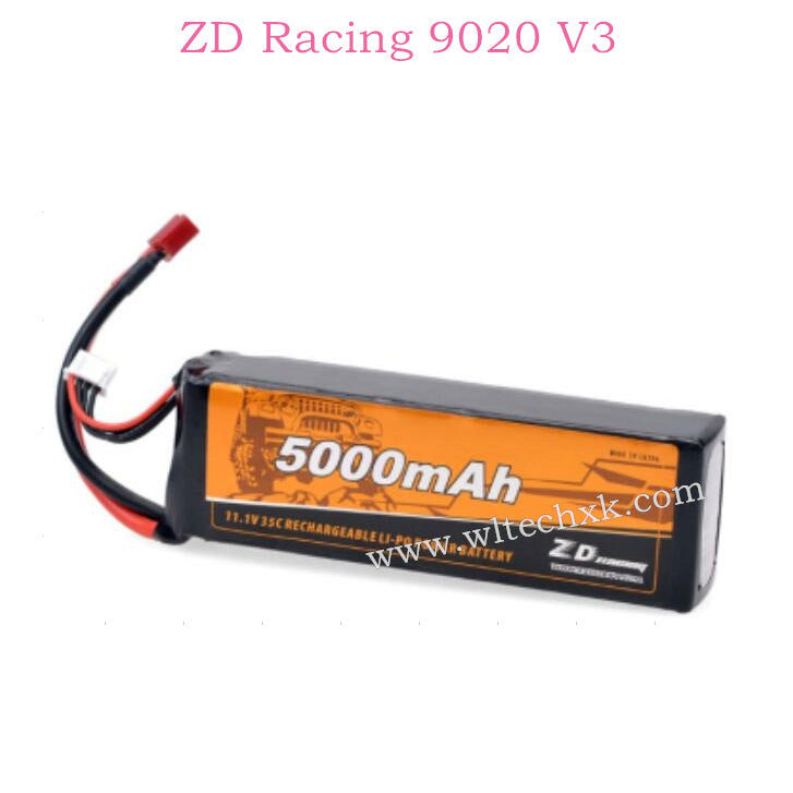 ZD Racing 9020 V3 Parts 11.1V 5000mAh 35C 3S Li-PO Battery 8606