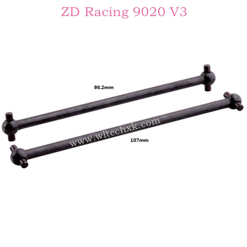 ZD Racing 9020 V3 Parts Horizontal Drive Shaft Rear 8229