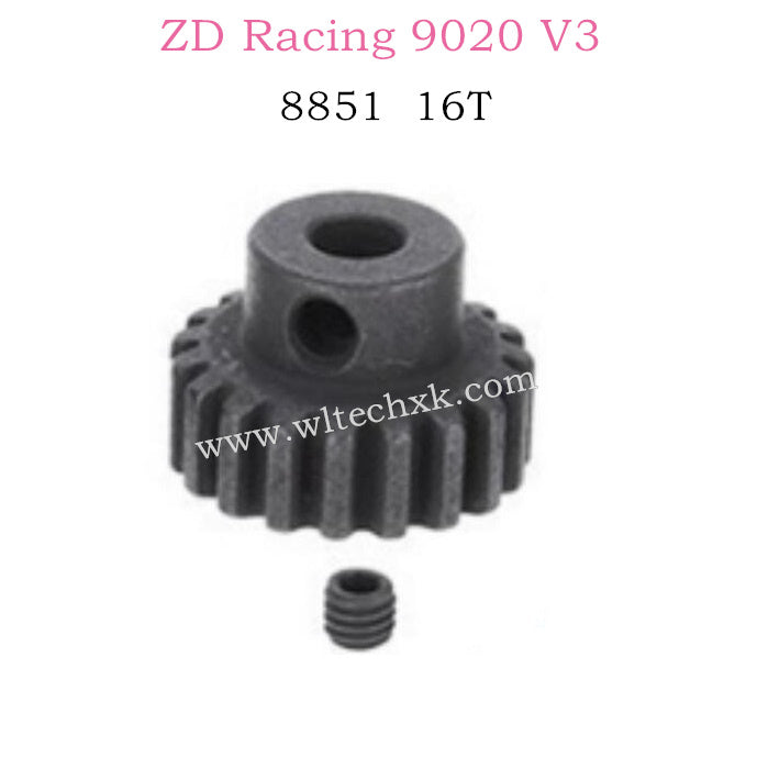 ZD Racing 9020 V3 parts 16T Motor gears 8851