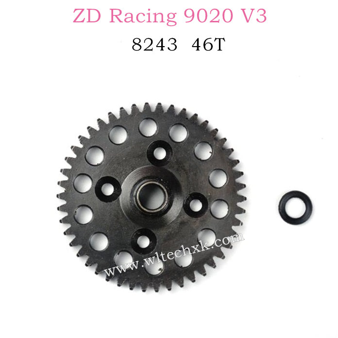 ZD Racing 9020 V3 parts 46T Decelerating spur gear CNC 8243