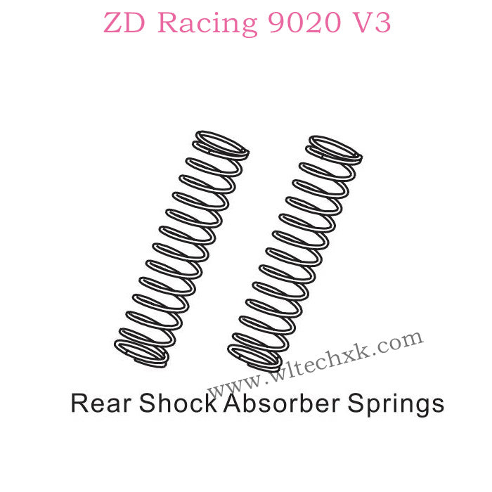 ZD Racing 9020 V3 parts Rear Shock Absorber Springs 8004