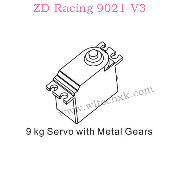 ZD Racing 9021-V3 Parts 9KG Servo With Metal Gears 8096