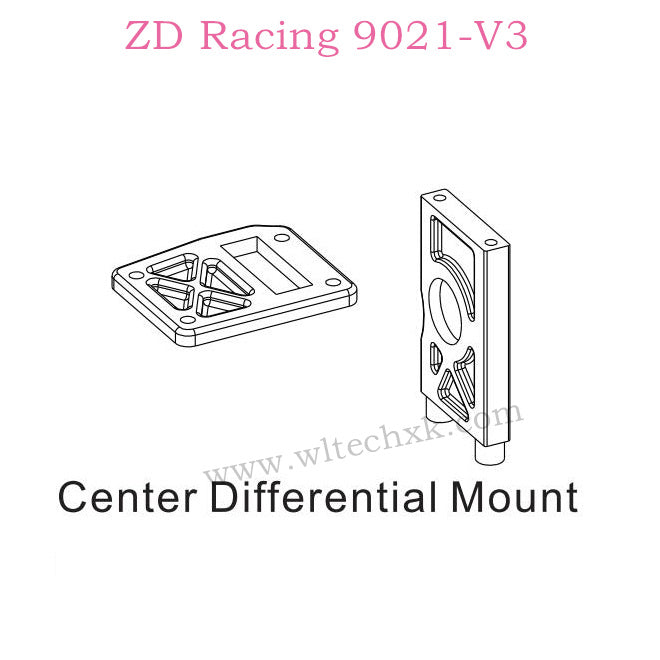 ZD Racing 9021-V3 Parts Center Differential Mount 8428