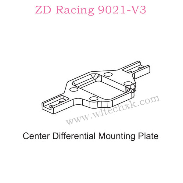 ZD Racing 9021-V3 Parts Center Differential Mounting Plate 8245