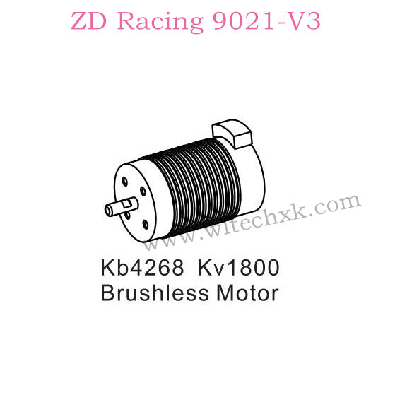 ZD Racing 9021-V3 Upgrade Parts KB4268 KV1800 Brushless Motor 8274