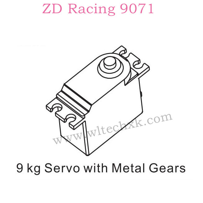 ZD Racing 9071 Parts 9KG Servo with Metal Gears 8096