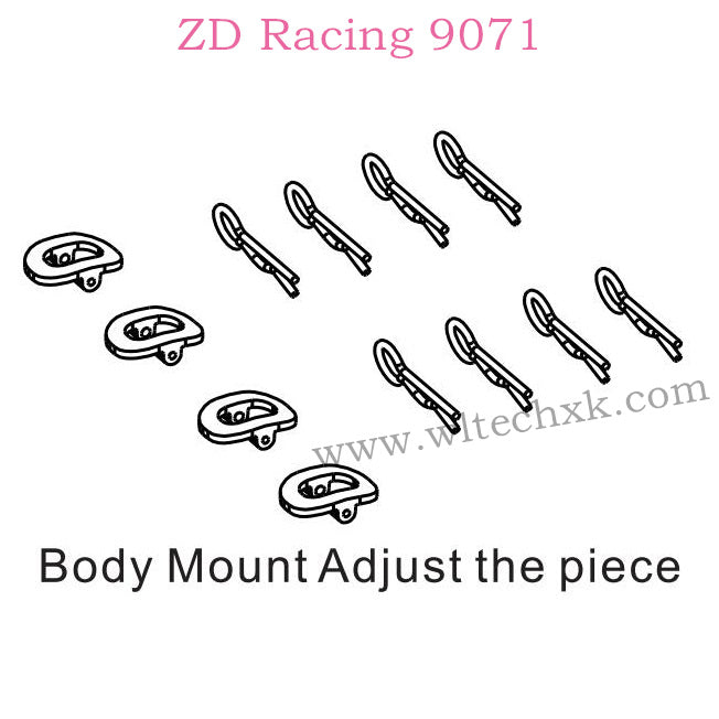 ZD Racing 9071 Parts Body Mount Adjust the Piece 8436