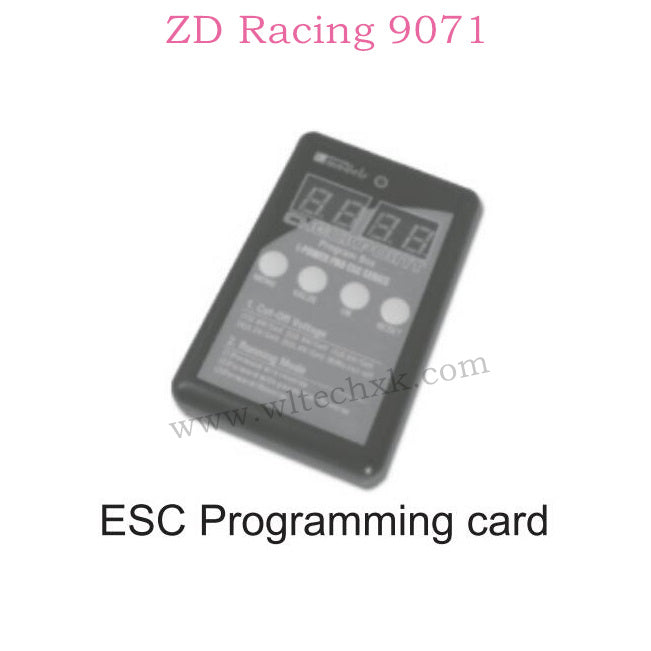 ZD Racing 9071 Parts ESC Programming Card 8464