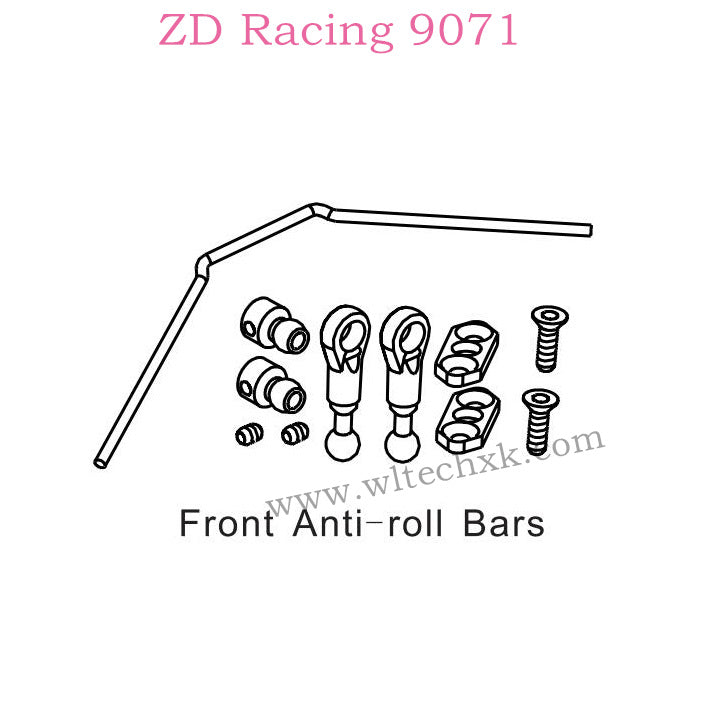 ZD Racing 9071 Parts Front Anti-Roll Bars 8044