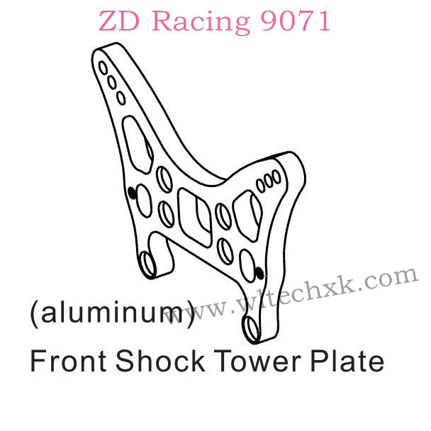 ZD Racing 9071 Parts Front Shock Tower Plate Aluminum 8420