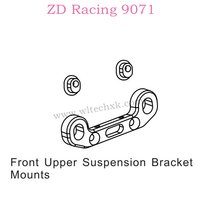 ZD Racing 9071 Parts Front Upper Suspension Bracket Mounts 8139