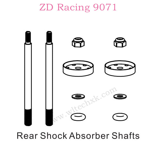 ZD Racing 9071 Parts Rear Shock Absorber Shafts 8447