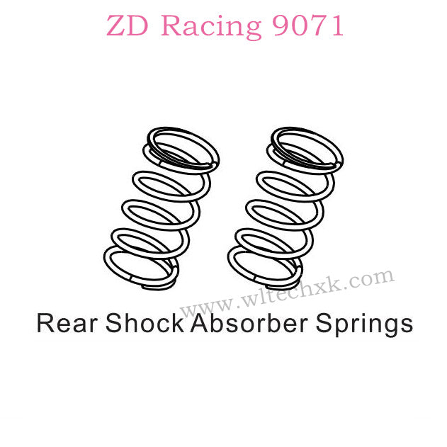 ZD Racing 9071 Parts Rear Shock Absorber Springs 8445