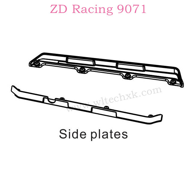ZD Racing 9071 Parts Side Plates 8454