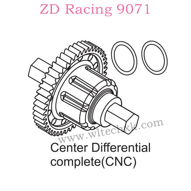 ZD Racing 9071 Upgrade Parts Center Differential Complete 8257