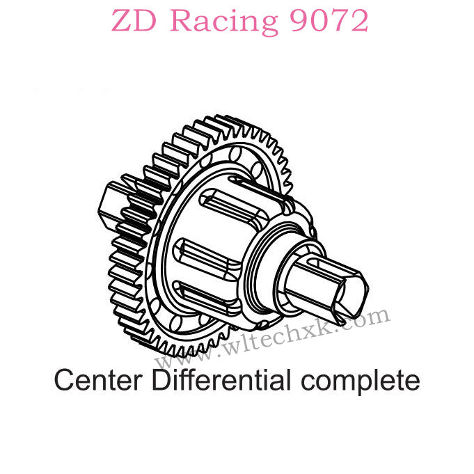 ZD Racing 9072 BX-8 Parts Center Differential Complete 8458