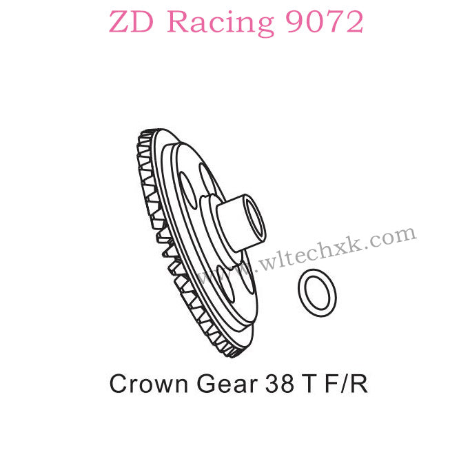 ZD Racing 9072 BX-8 Parts Crown Gear 38T front or Read 8215