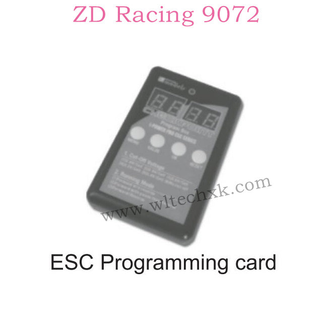ZD Racing 9072 BX-8 Parts ESC Programming Card 8464