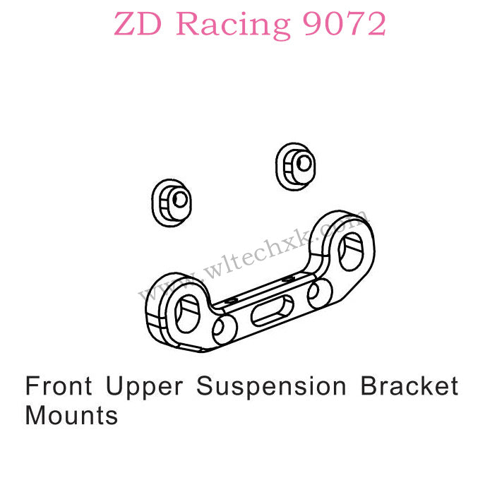 ZD Racing 9072 BX-8 Parts Front Upper Suspension Bracket Mounts 8139