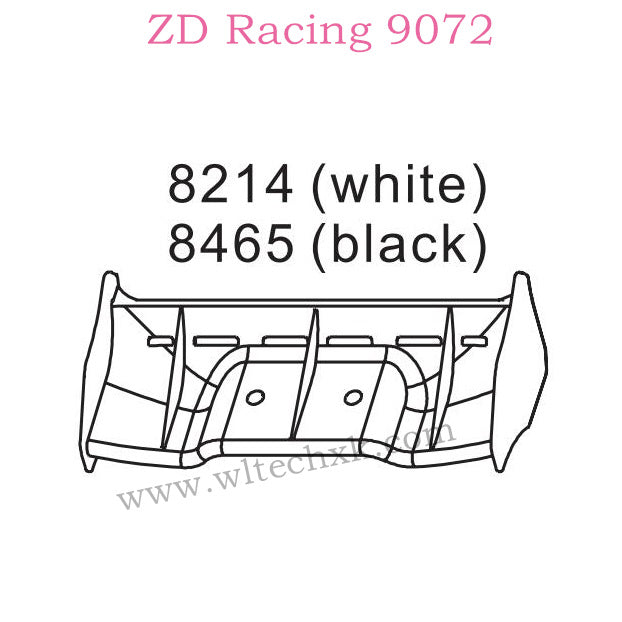 ZD Racing 9072 BX-8 Parts Tail Wing 8214
