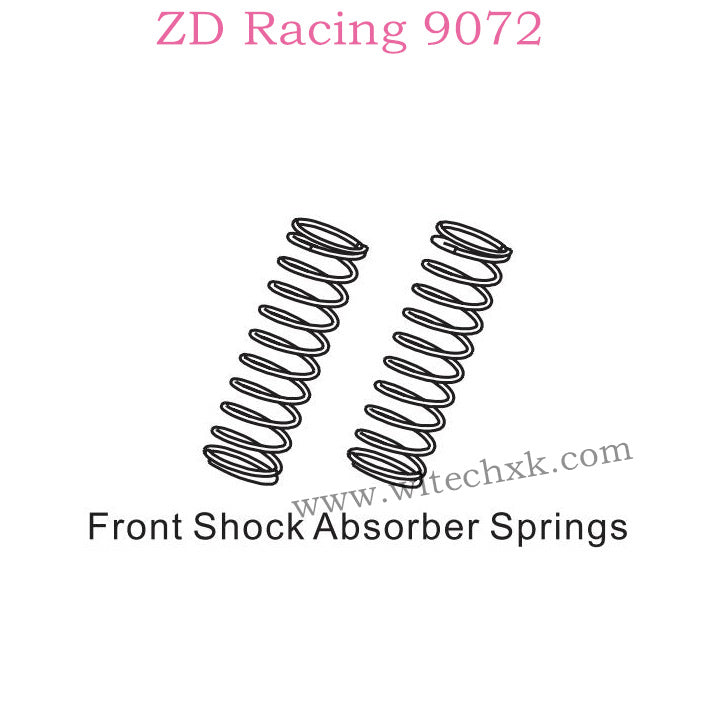 ZD Racing 9072 BX-8 Parts front Shock Absorbers Springs 8003