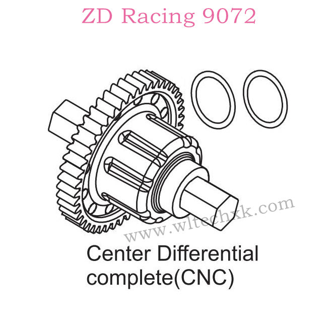 ZD Racing 9072 BX-8 Upgrade Parts Center Differential Complete 8257