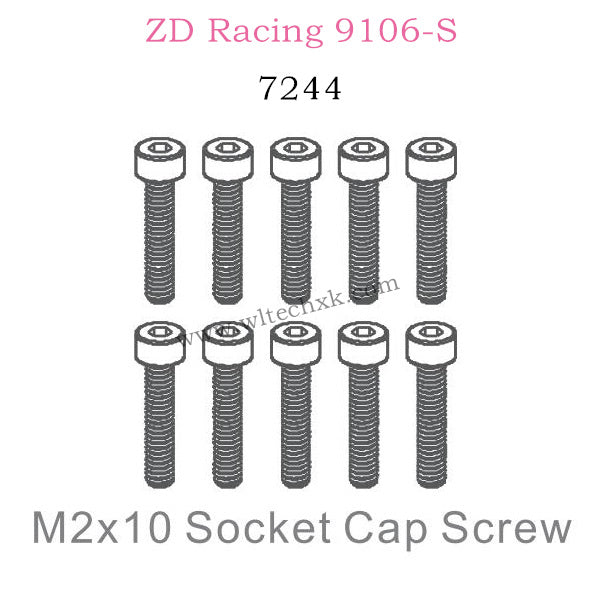 ZD Racing 9106S Parts M2X10 Socket Cap Screw 7244
