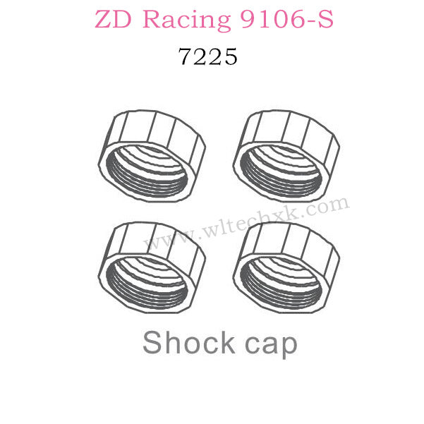 ZD Racing 9106S Parts Shock Cap 7225
