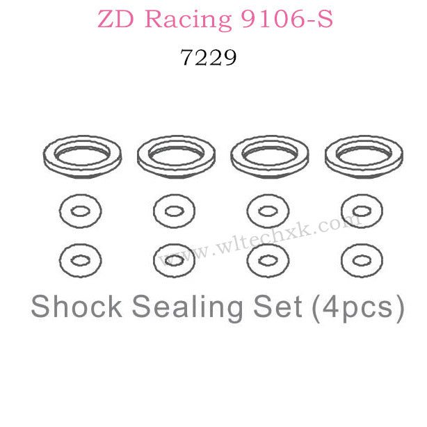 ZD Racing 9106S Parts Shock Sealing Set 7229