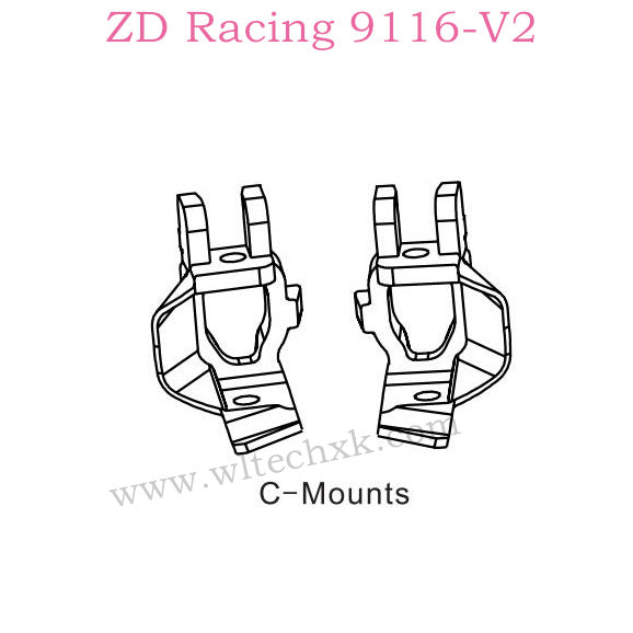 ZD Racing 9116-V2 Parts C-Mounts 8134