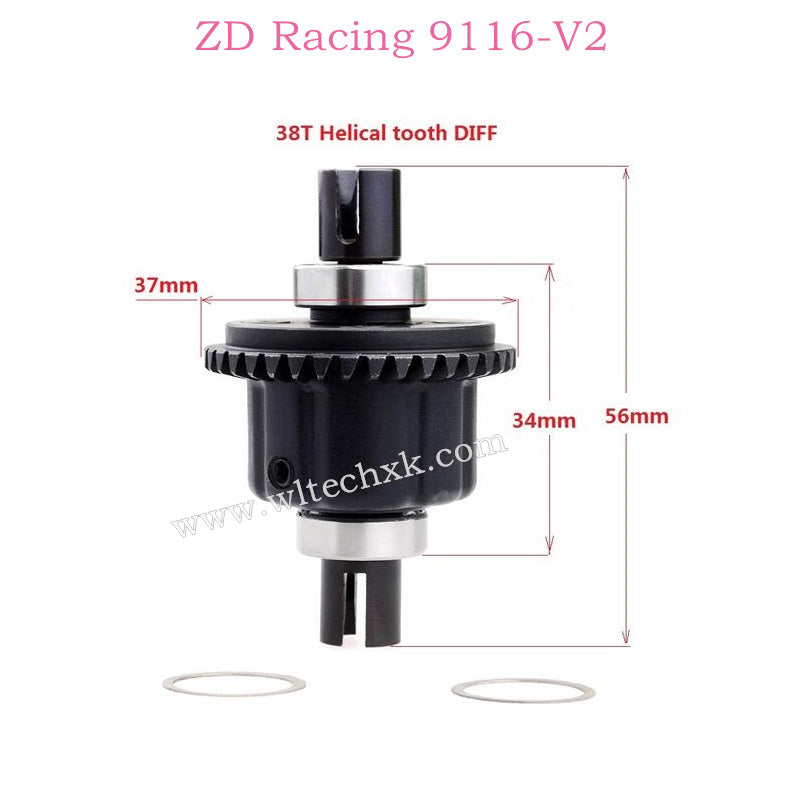 ZD Racing 9116-V2 Parts Differential CNC 8008