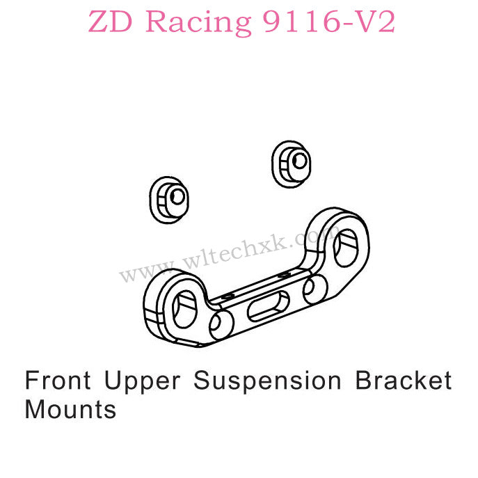 ZD Racing 9116-V2 Parts Front Upper Suspension Bracket Mounts 8139